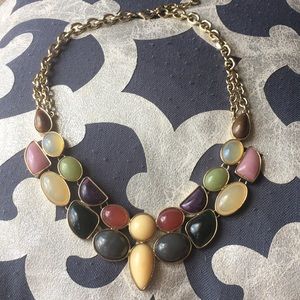 multi stone Statement Necklace